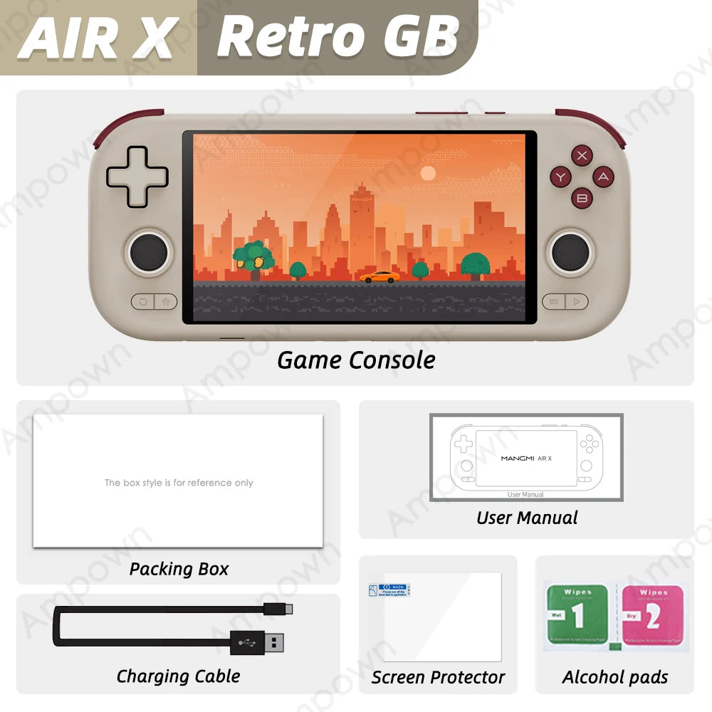 Gaming Point: MANGMI AIR X Handheld Game Console Qualcomm Snapdragon 662 5.5'' Touchscreen Android 14 Active Cooling Fan 15W Fast Charging RGB