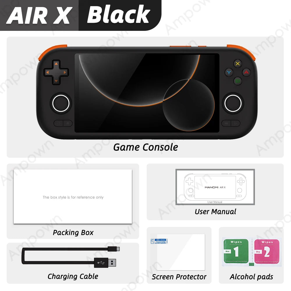 Gaming Point: MANGMI AIR X Handheld Game Console Qualcomm Snapdragon 662 5.5'' Touchscreen Android 14 Active Cooling Fan 15W Fast Charging RGB