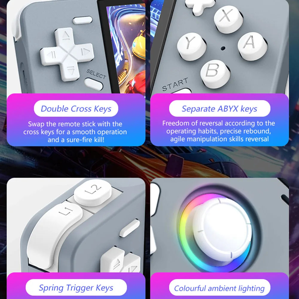 Gaming Point: XF40H Handheld Game Console Open Source Linux System 4.0inch IPS Screen 30+Emulators Pocket Video Player Game 4000mAh