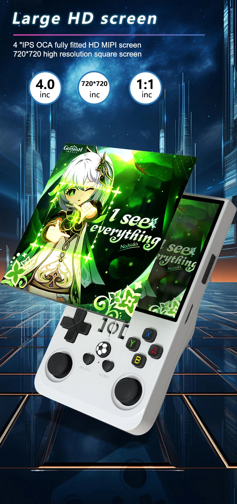 Gaming Point: R36Max Retro Pro: 4.0-inch Ultra-HD IPS Open Source Gaming Console