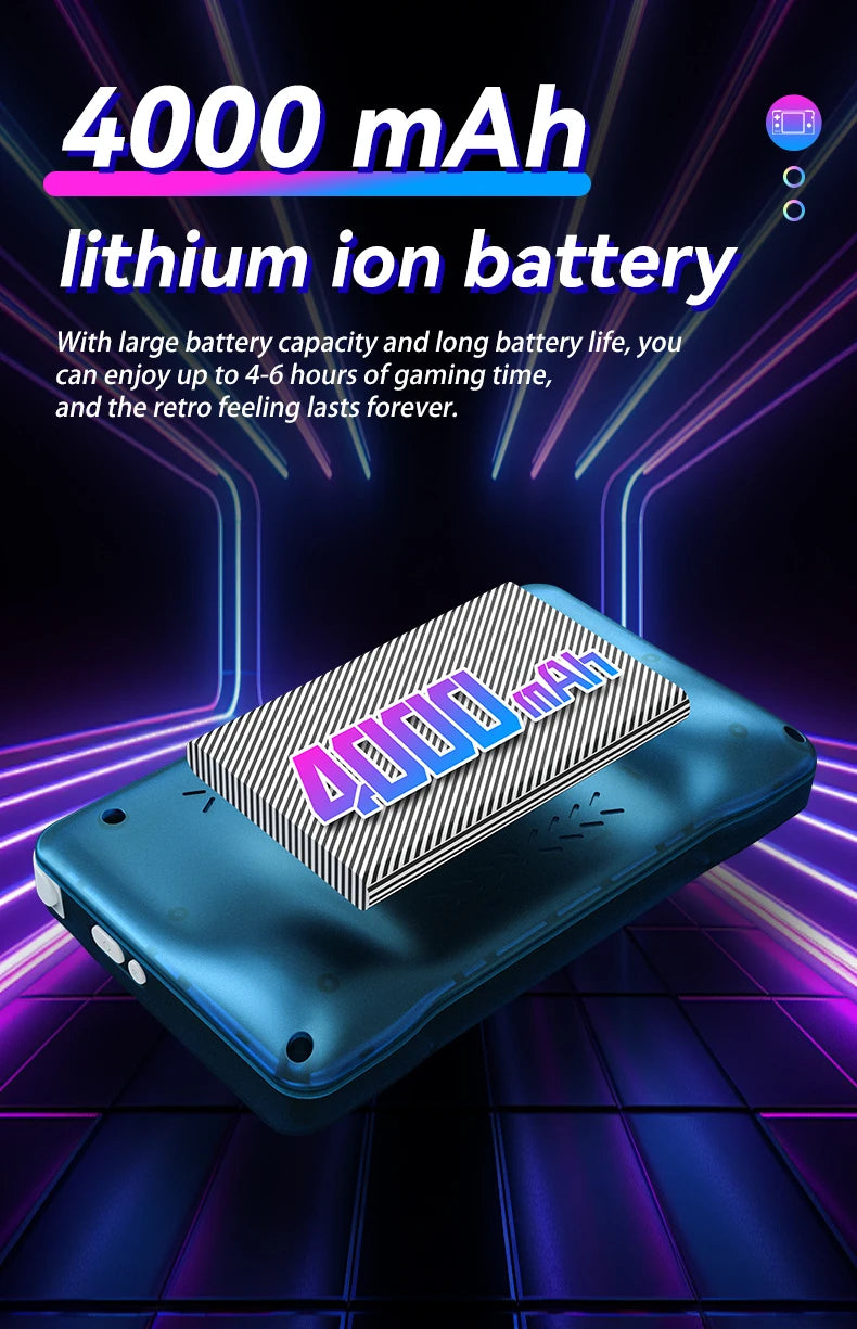 Gaming Point: XF40H Handheld Game Console Open Source Linux System 4.0inch IPS Screen 30+Emulators Pocket Video Player Game 4000mAh