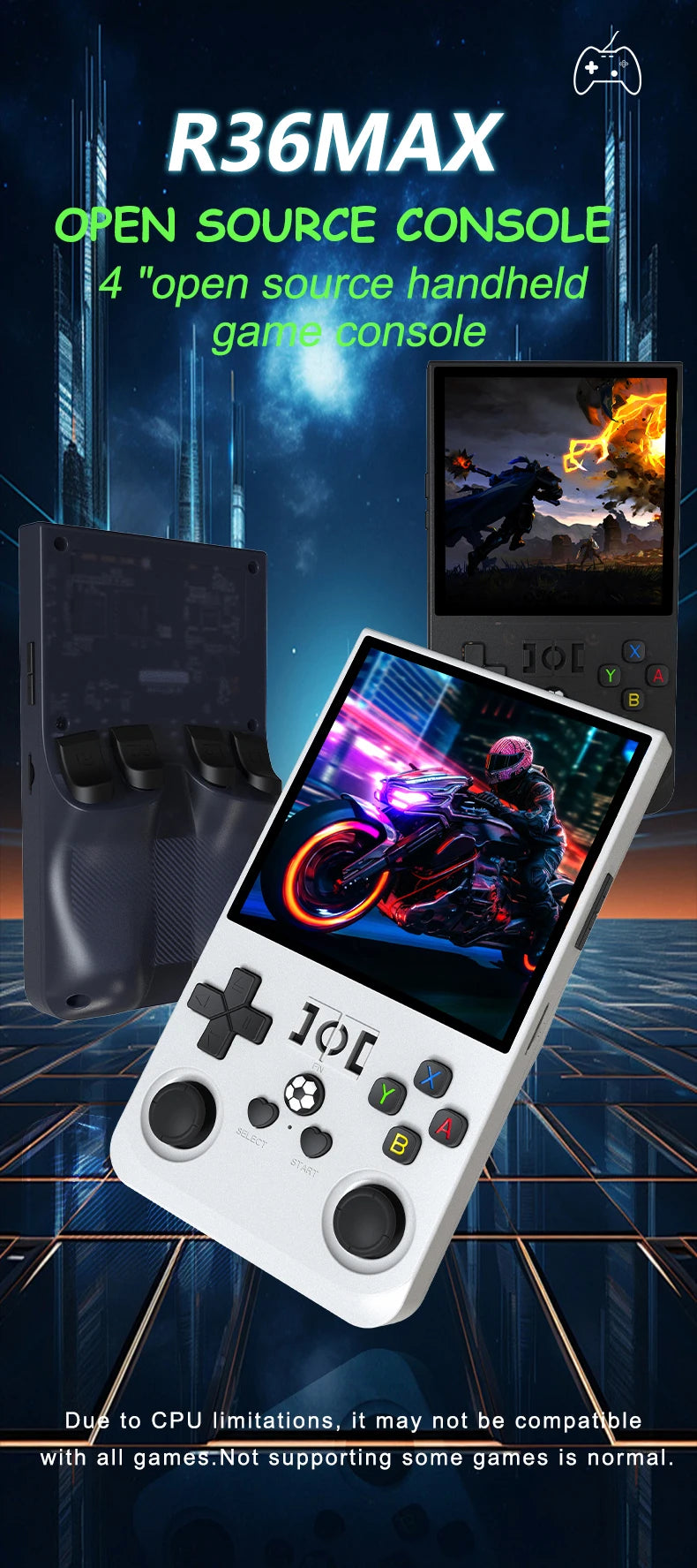 Gaming Point: R36Max Retro Pro: 4.0-inch Ultra-HD IPS Open Source Gaming Console