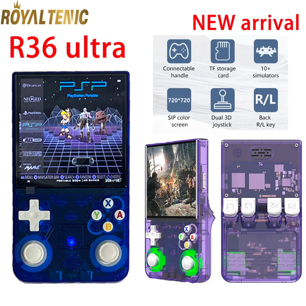 Gaming Point: New Arrival R36 Ultra Game Console 64G 128G 4.0inch IPS Screen for Adult Kids Game Player Handheld Video Game Consoles Portable