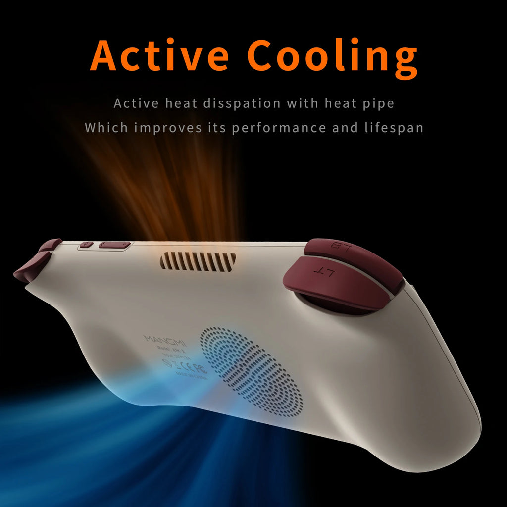 Gaming Point: MANGMI AIR X Handheld Game Console Qualcomm Snapdragon 662 5.5'' Touchscreen Android 14 Active Cooling Fan 15W Fast Charging RGB