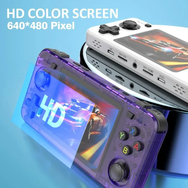 Gaming point: R36H Retro Handheld Game Console Open Source Arkos System 128G 20000+ Classic Games Console Portable Game Players