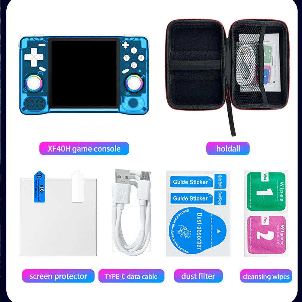 Gaming Point: XF40H Handheld Game Console Open Source Linux System 4.0inch IPS Screen 30+Emulators Pocket Video Player Game 4000mAh