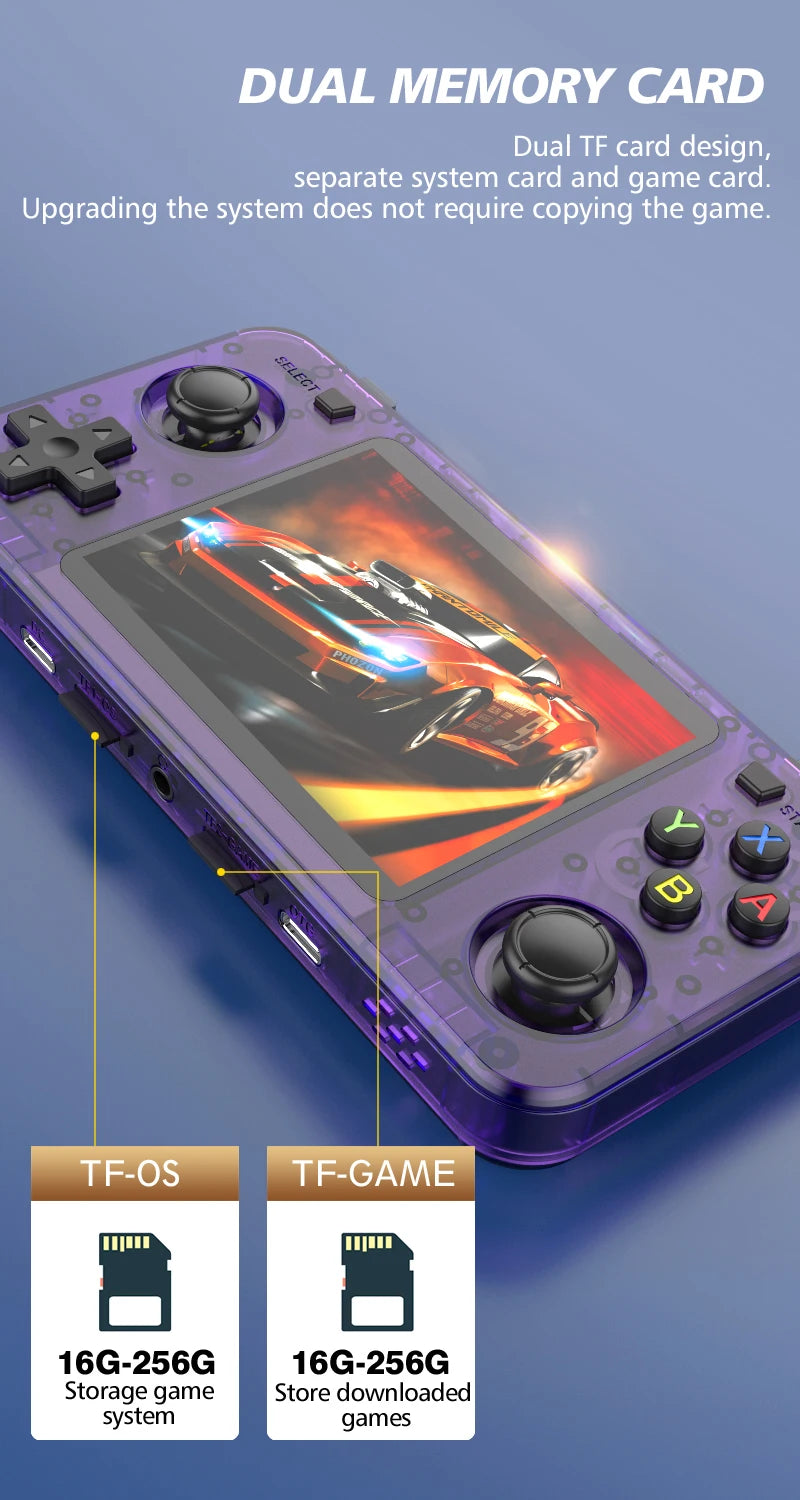 Gaming point: R36H Retro Handheld Game Console Open Source Arkos System 128G 20000+ Classic Games Console Portable Game Players