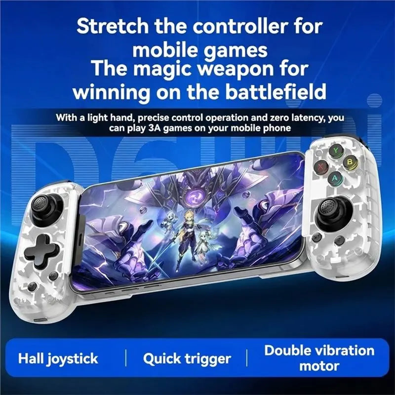 Gaming Point | D6 Mini Foldable Mobile Gamepad (Hall Effect Joysticks, Type-C)