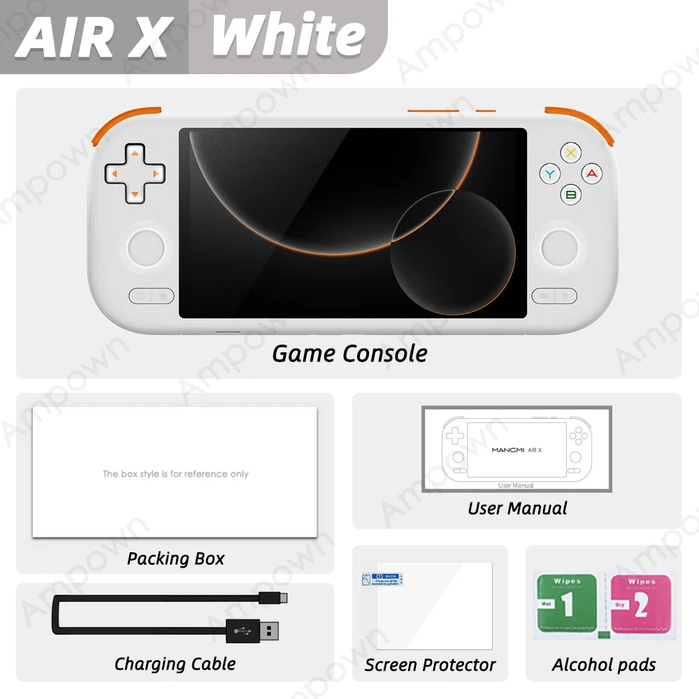 Gaming Point: MANGMI AIR X Handheld Game Console Qualcomm Snapdragon 662 5.5'' Touchscreen Android 14 Active Cooling Fan 15W Fast Charging RGB